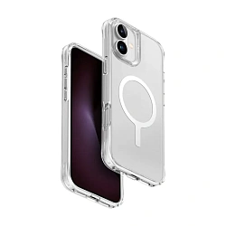 Клип-кейс (накладка) UNIQ Lifepro Xtreme MagSafe для Apple iPhone 16 Plus (Уценка) прозрачный (хорошее состояние, пятна на рамке MagSafe)