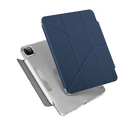 Чехол-книжка UNIQ Camden для Apple iPad Pro 11" (2020 / 2021 / 2022) полиуретан, искусственная кожа, синий