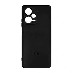 Клип-кейс (накладка) для Xiaomi Redmi Note 12 Pro Plus силикон, чёрный