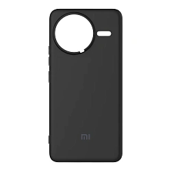 Клип-кейс (накладка) Silicone cover закрытый для Xiaomi Poco F7 Ultra силикон, чёрный