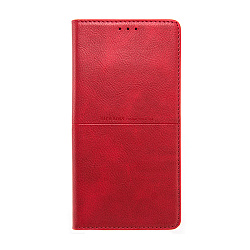 Чехол-книжка Premium Rich Boss для Samsung Galaxy S21 Ultra искусственная кожа, красный