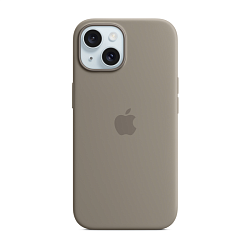 Клип-кейс (накладка) Silicone Case для Apple iPhone 15 силикон, пудровый