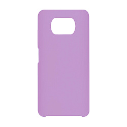 Клип-кейс (накладка) Silicone cover (без лого) для Xiaomi Poco X3 NFC / Poco X3 Pro силикон, лавандовый