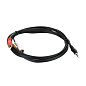 Аудиокабель Telecom 3RCA - 3.5 mm jack 1.5 м, чёрный - 2