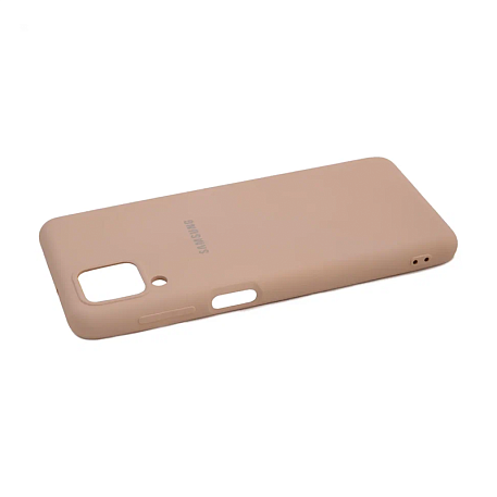 Клип-кейс (накладка) для Samsung Galaxy A12 / M12 силикон, пудровый - 4
