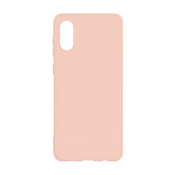 Клип-кейс (накладка) Silicone cover (без лого) для Samsung Galaxy A02 силикон, пудровый