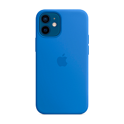 Клип-кейс (накладка) Silicone Case для Apple iPhone 12 Mini силикон, голубой