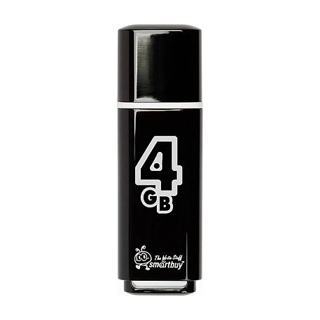 USB-флешка SmartBuy Glossy 4 Гб, чёрный