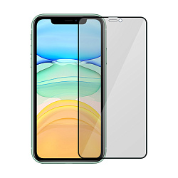 Защитное стекло Mocoll Privacy 2.5D для Apple iPhone Xr / 11, черная рамка