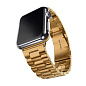 Браслет для Apple Watch 44 / 45 / 46 / 49mm сталь золотой