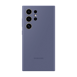 Клип-кейс (накладка) Samsung Silicone Case для Samsung Galaxy S24 Ultra силикон, поликарбонат, фиолетовый