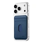 Кардхолдер uBear Split для Apple iPhone экокожа, синий