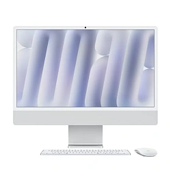 Моноблок Apple iMac 24" M4 (10-core GPU) 16 ГБ, 512 ГБ  (MWUV3), серебристый