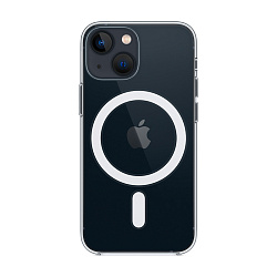 Клип-кейс (накладка) Clear Case MagSafe для Apple iPhone 13 Mini поликарбонат, прозрачный