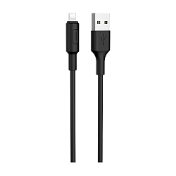 Дата-кабель Hoco X25 Lightning 1 м, чёрный