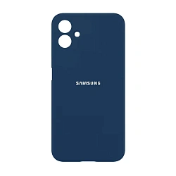 Клип-кейс (накладка) Silicone cover закрытый для Samsung Galaxy A06 силикон, тёмно-синий