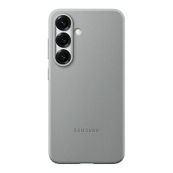 Клип-кейс (накладка) Samsung Kindsuit Case для Samsung Galaxy S25 экокожа, поликарбонат, серый