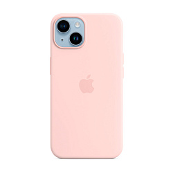 Клип-кейс (накладка) Silicone Case для Apple iPhone 14 Plus силикон, пудровый