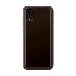 Клип-кейс (накладка) Samsung Soft Clear Cover для Samsung Galaxy A03 Core полиуретан, чёрный