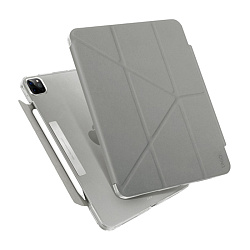 Чехол-книжка UNIQ Camden для Apple iPad Pro 11" (2020 / 2021 / 2022) полиуретан, искусственная кожа, серый