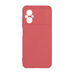 Клип-кейс (накладка) для Xiaomi Poco M5 силикон, тёмно-коралловый