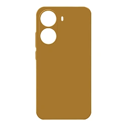 Клип-кейс (накладка) Silicone cover закрытый для Xiaomi Poco X7 Pro 5G силикон, жёлтый