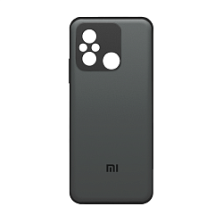 Клип-кейс (накладка) для Xiaomi Redmi 12C / Poco C55 пластик, силикон, серый