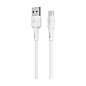 Дата-кабель Borofone BX30 Micro 1 м, белый