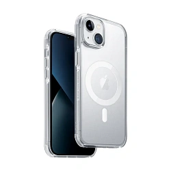 Клип-кейс (накладка) UNIQ Combat MagSafe для Apple iPhone 14 полиуретан, прозрачный