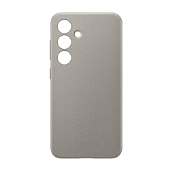 Клип-кейс (накладка) Samsung Vegan Leather Case для Samsung Galaxy S24 Plus полиуретан, искусственная кожа, серо-коричневый