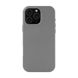 Клип-кейс (накладка) uBear Capital Leather Case для Apple iPhone 16 Pro (Уценка) серый