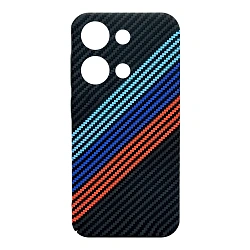 Клип-кейс (накладка) Luxo Carbon для Xiaomi Redmi Note 13 Pro 5G / Poco X6 5G пластик, "мовемент"
