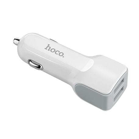Автомобильное зарядное устройство + кабель Micro Hoco Z23 12 Вт, белый - 2