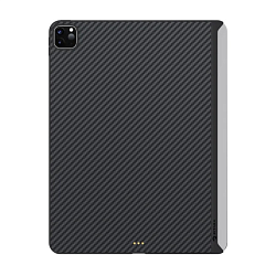 Клип-кейс (накладка) Pitaka MagEZ Case 2 для Apple iPad Pro 11" (2020 / 2021 / 2022) кевлар (арамид), чёрно-серый (полоска)