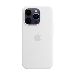 Клип-кейс (накладка) Silicone Case для Apple iPhone 14 Pro силикон, белый