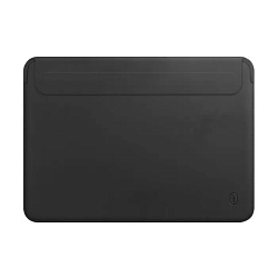 Чехол WIWU Skin Pro 2 Leather Sleeve для Apple MacBook Pro 16" (2021 - 2026) полиуретан, кожа, чёрный