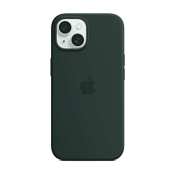 Клип-кейс (накладка) Silicone Case MagSafe для Apple iPhone 15 Plus силикон, оливковый