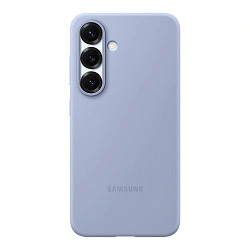 Клип-кейс (накладка) Samsung Silicone Case для Samsung Galaxy S25 силикон, поликарбонат, голубой