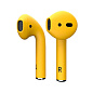 Беспроводные наушники Apple AirPods 2 с зарядным футляром жёлтый матовый - 2