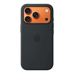 Клип-кейс (накладка) Silicone Case для Apple iPhone 17 Pro силикон, чёрный