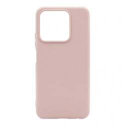 Клип-кейс (накладка) Silicone cover закрытый для Xiaomi Poco M7 Pro 5G силикон, пудровый