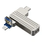 USB-флешка WIWU Infinite 3 in 1 128 ГБ (USB 3.0) серебристый