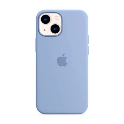 Клип-кейс (накладка) Silicone Case для Apple iPhone 13 силикон, серо-лавандовый