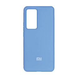Клип-кейс (накладка) Silicone cover закрытый для Xiaomi 12 Pro силикон, голубой