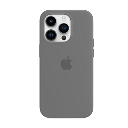 Клип-кейс (накладка) Silicone Case для Apple iPhone 14 Pro силикон, серый
