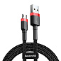 Дата-кабель Baseus Cafule Micro 2 м, чёрный с красным