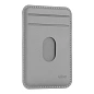 Кардхолдер uBear Split для Apple iPhone экокожа, серый - 3
