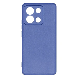 Клип-кейс (накладка) Silicone cover закрытый для Xiaomi Poco X6 Pro 5G силикон, голубой