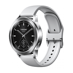 Умные часы Xiaomi Watch S3 серебристый (серебристый ремешок)