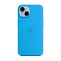 Клип-кейс (накладка) Silicone Case для Apple iPhone 14 силикон, голубой